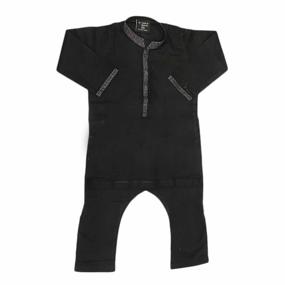 Boys Embroidered Shalwar Kameez - Black, Kids, Boys Shalwar Kameez, Chase Value, Chase Value