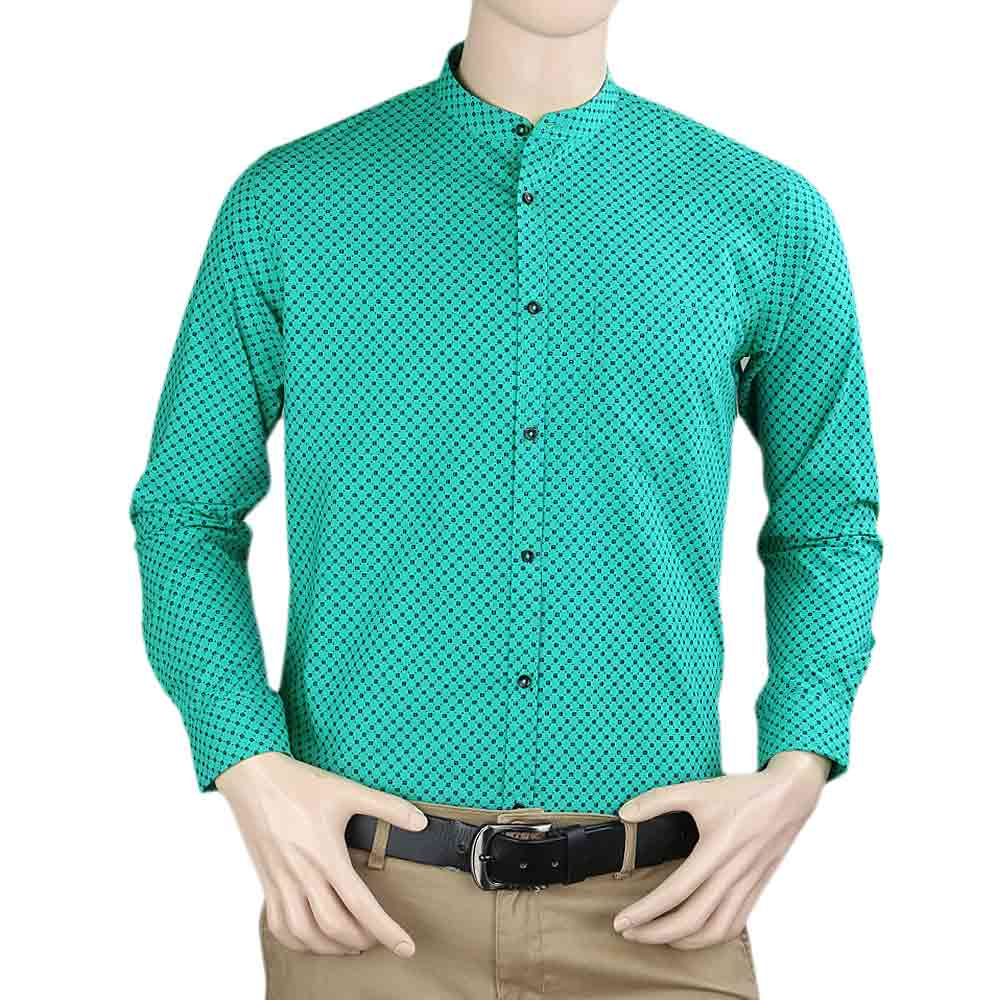 Men's Business Casual Shirt - Green - test-store-for-chase-value