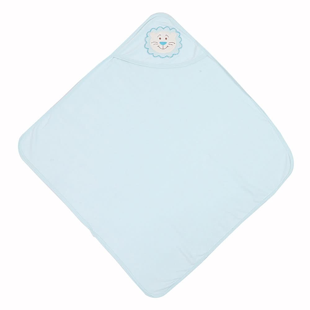 Newborns Bath Towel - Cyan, Kids, Bath Accessories, Chase Value, Chase Value
