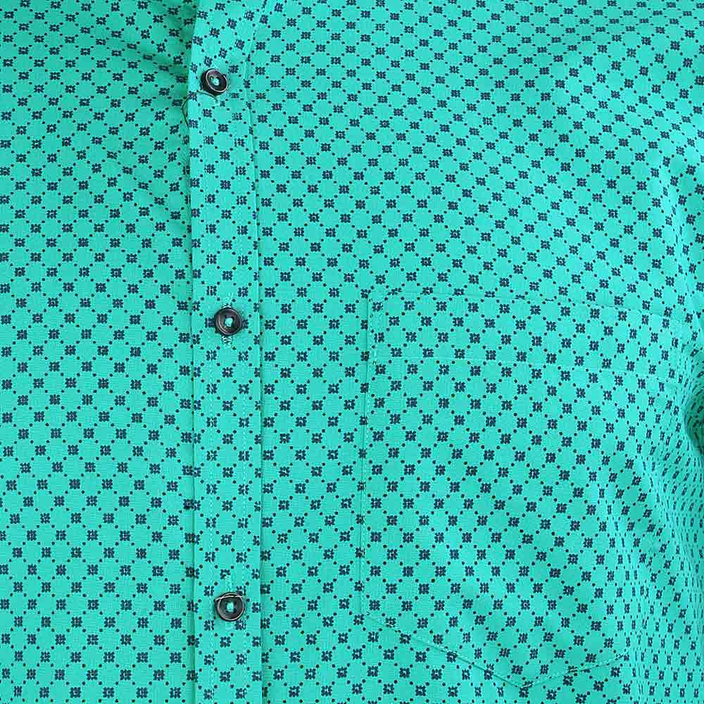 Men's Business Casual Shirt - Green - test-store-for-chase-value
