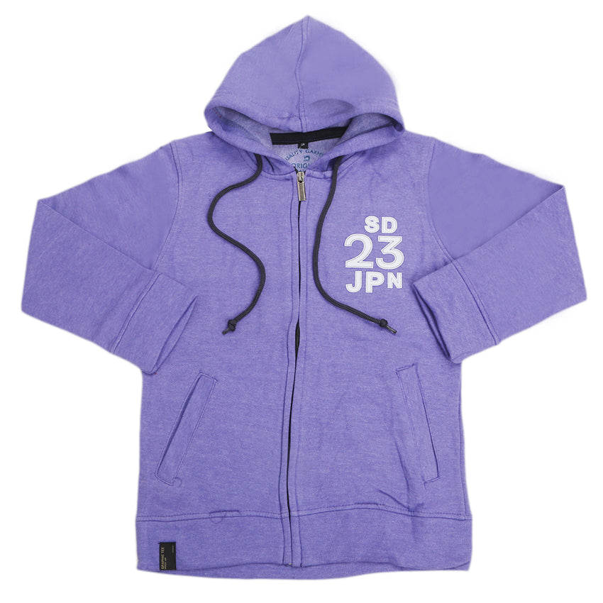 Boys Zipper Hoodie - Purple, Kids, Boys Hoodies and Sweat Shirts, Chase Value, Chase Value