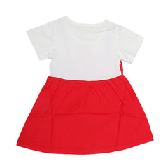 Newborn Girls Frock - Red, Kids, NB Girls Frocks, Chase Value, Chase Value