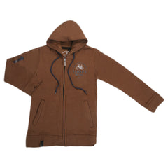 Boys Zipper Hoodie - Dark Brown, Kids, Boys Hoodies and Sweat Shirts, Chase Value, Chase Value