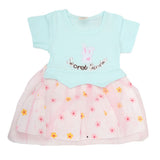 Newborn Girls Frock - Cyan, Kids, NB Girls Frocks, Chase Value, Chase Value
