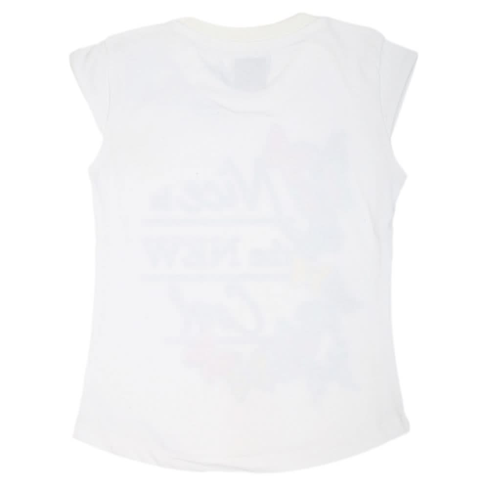 Girls Printed Half Sleeves T-Shirt 4695 - White, Kids, Girls T-Shirts, Chase Value, Chase Value