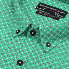 Men's Business Casual Shirt - Green - test-store-for-chase-value