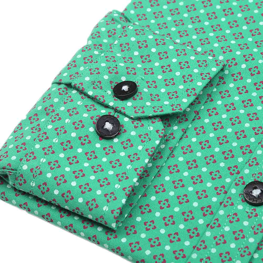 Men's Business Casual Shirt - Green - test-store-for-chase-value