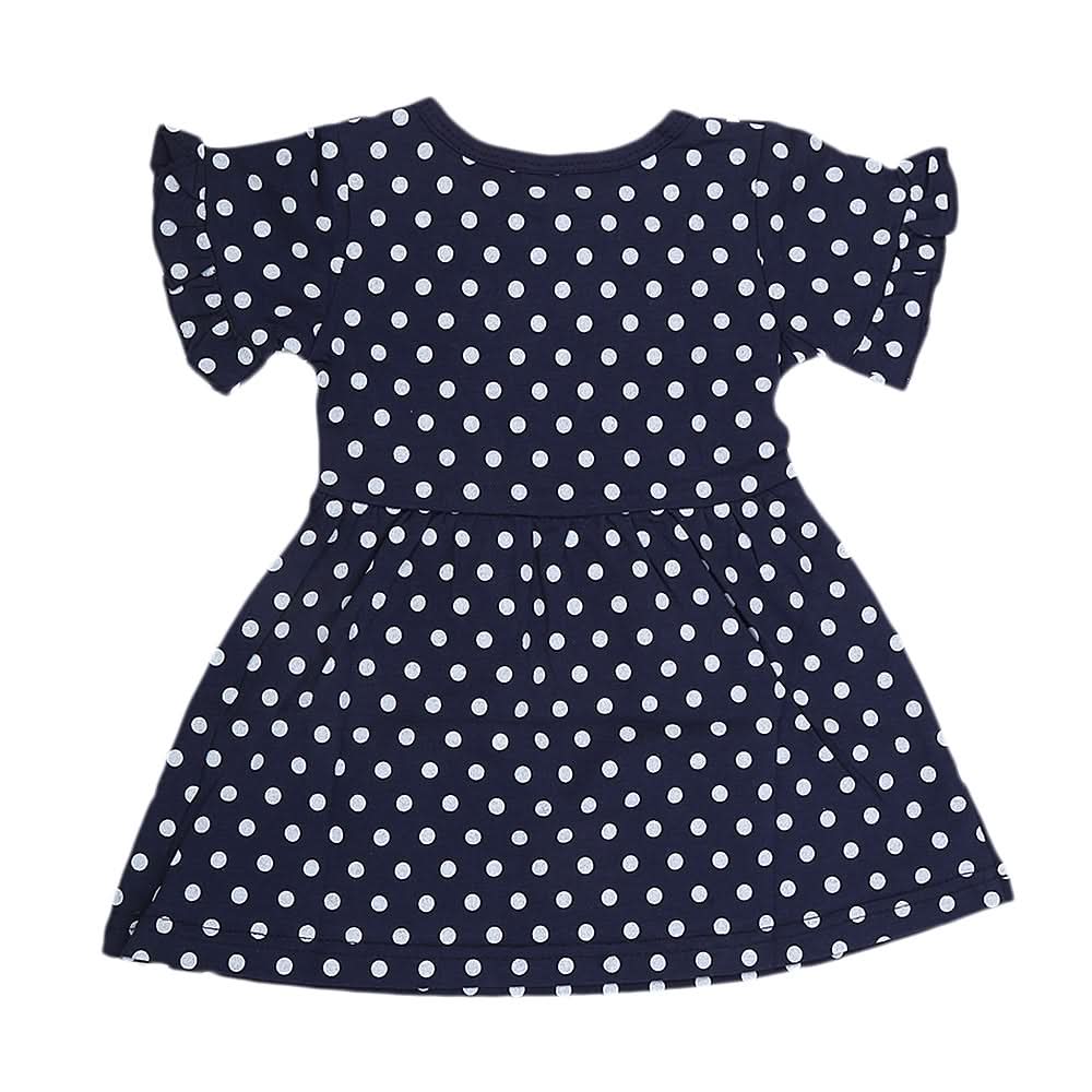 Newborn Girls Frock - Navy Blue, Kids, NB Girls Frocks, Chase Value, Chase Value