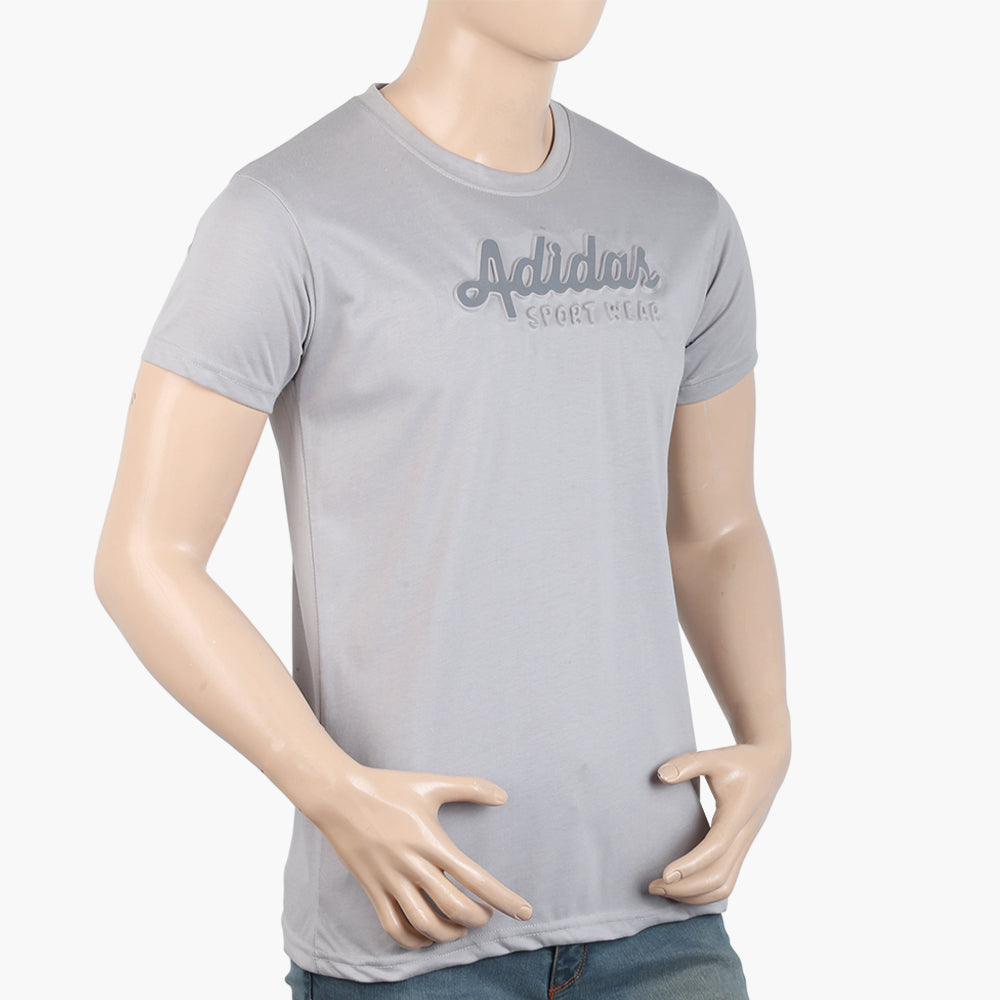 Men's Half Sleeves T-Shirt - Light Grey, Men's T-Shirts & Polos, Chase Value, Chase Value