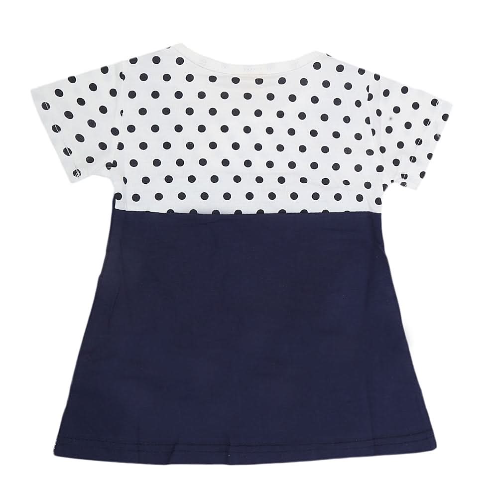 Newborn Girls Frock - Navy Blue, Kids, NB Girls Frocks, Chase Value, Chase Value