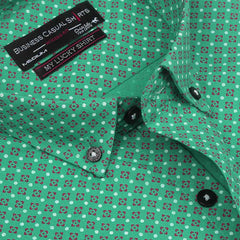 Men's Business Casual Shirt - Green - test-store-for-chase-value