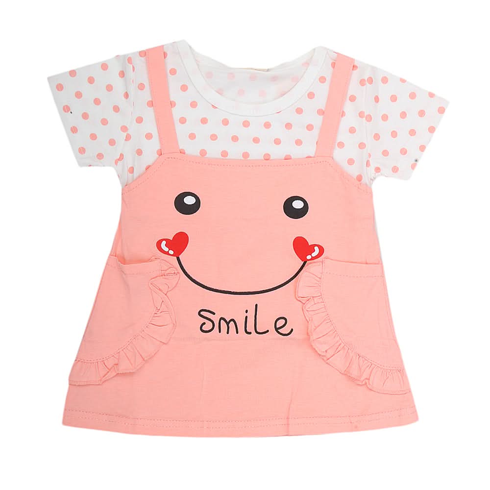 Newborn Girls Frock - Pink, Kids, NB Girls Frocks, Chase Value, Chase Value
