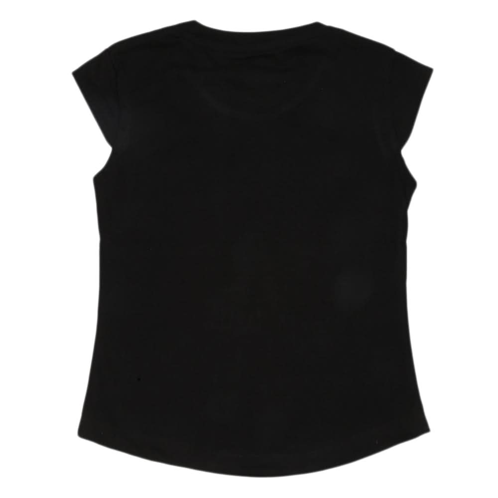 Girls Printed Half Sleeves T-Shirt 4693 - Black, Kids, Girls T-Shirts, Chase Value, Chase Value