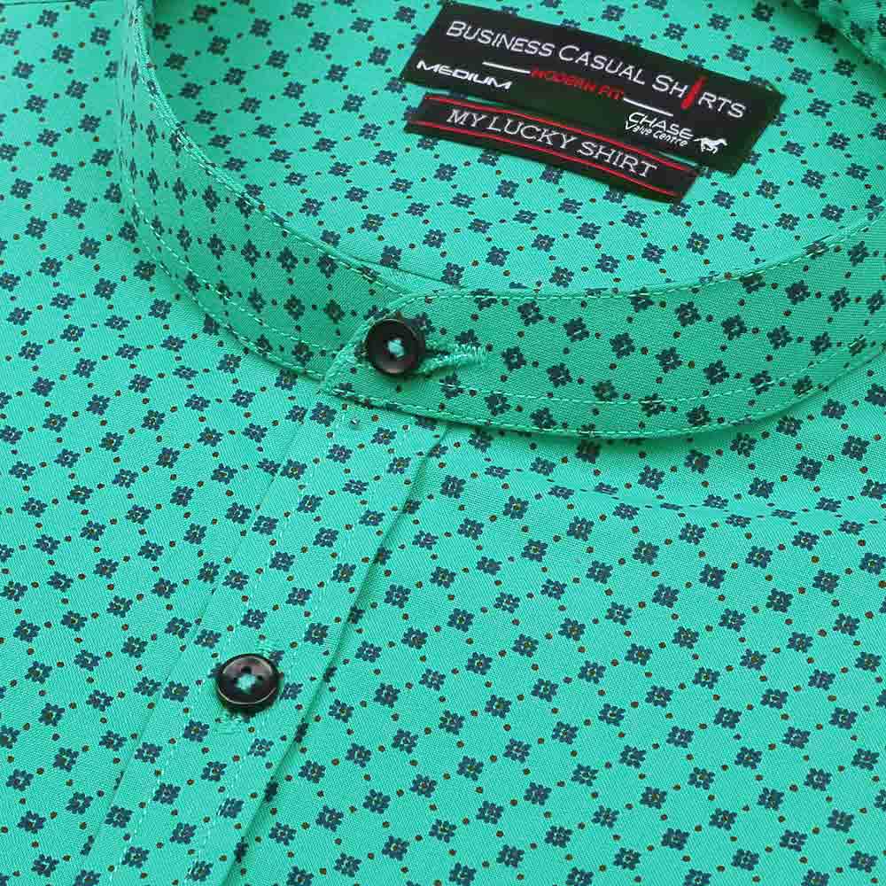 Men's Business Casual Shirt - Green - test-store-for-chase-value
