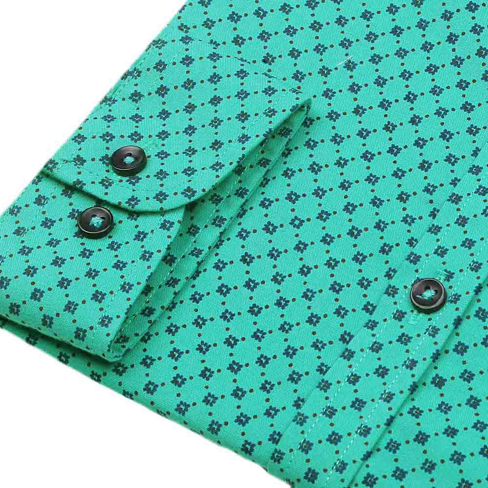 Men's Business Casual Shirt - Green - test-store-for-chase-value