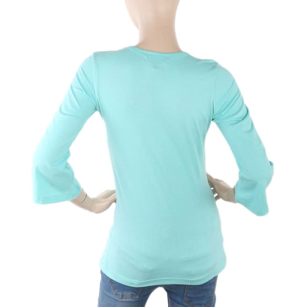 Women's Front Moti Top - Cyan, Women, T-Shirts And Tops, Chase Value, Chase Value