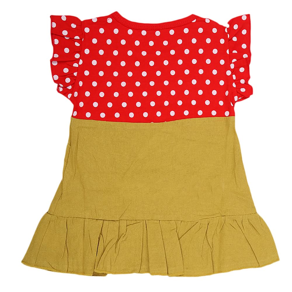 Newborn Girls Frock - Olive Green, Kids, NB Girls Frocks, Chase Value, Chase Value