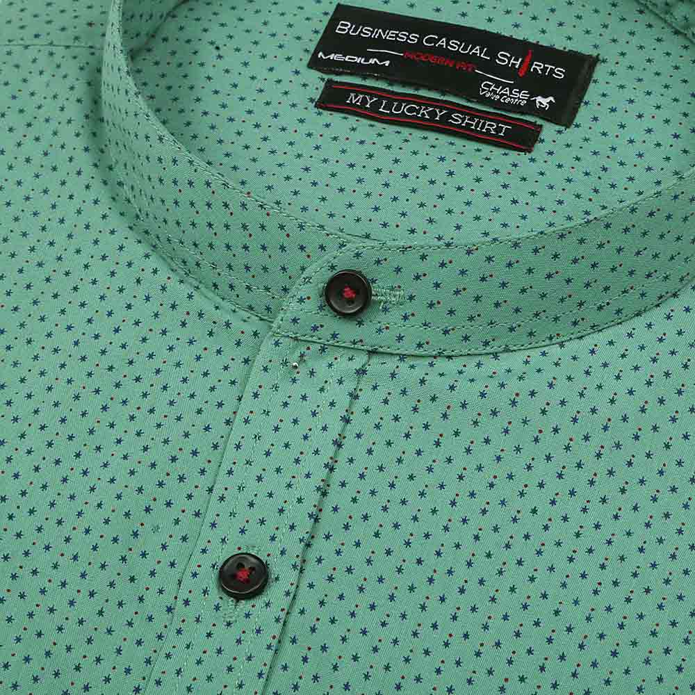 Men's Business Casual Shirt - Green - test-store-for-chase-value