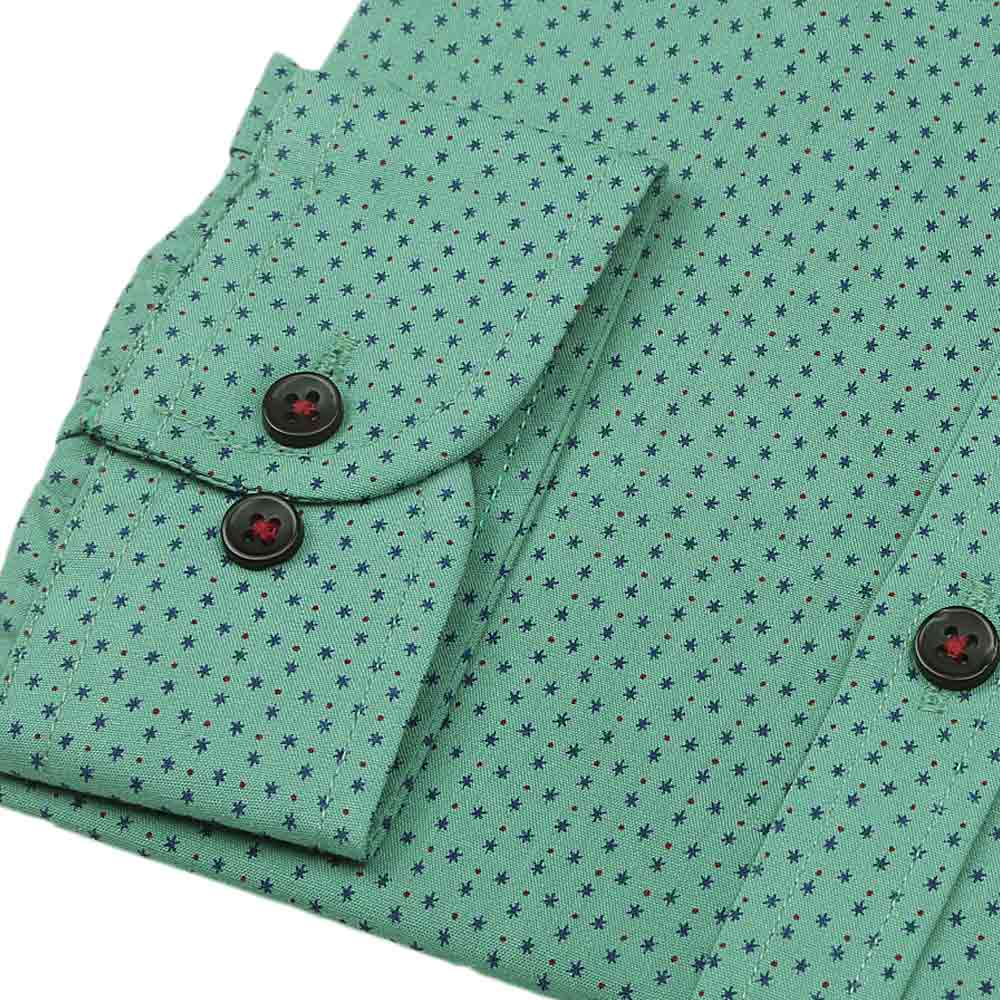 Men's Business Casual Shirt - Green - test-store-for-chase-value