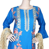 Women's Embroidered 3 Piece Suit - Royal Blue, Women, Shalwar Suits, Chase Value, Chase Value