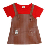 Newborn Girls Frock - Red, Kids, NB Girls Frocks, Chase Value, Chase Value