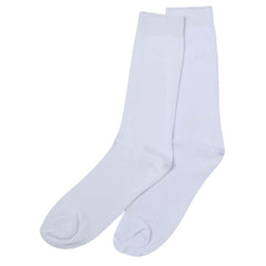 Uniform Knit Line Cotton Socks - White, Kids, Girls Socks, Chase Value, Chase Value