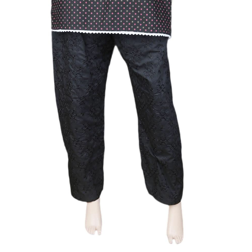 Women's Embroidered Bell Bottom Trouser - Black, Women, Pants & Tights, Chase Value, Chase Value
