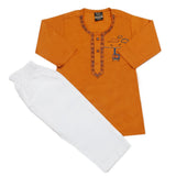 Newborn Boys Shalwar Suit - Mustard, Kids, New Born Boys Sets And Suits, Chase Value, Chase Value