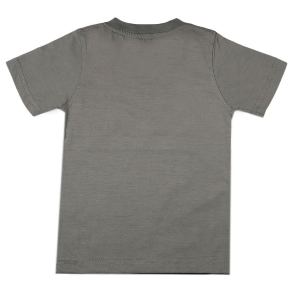 Boys Half Sleeves T-Shirt - Grey, Boys T-Shirts, Chase Value, Chase Value
