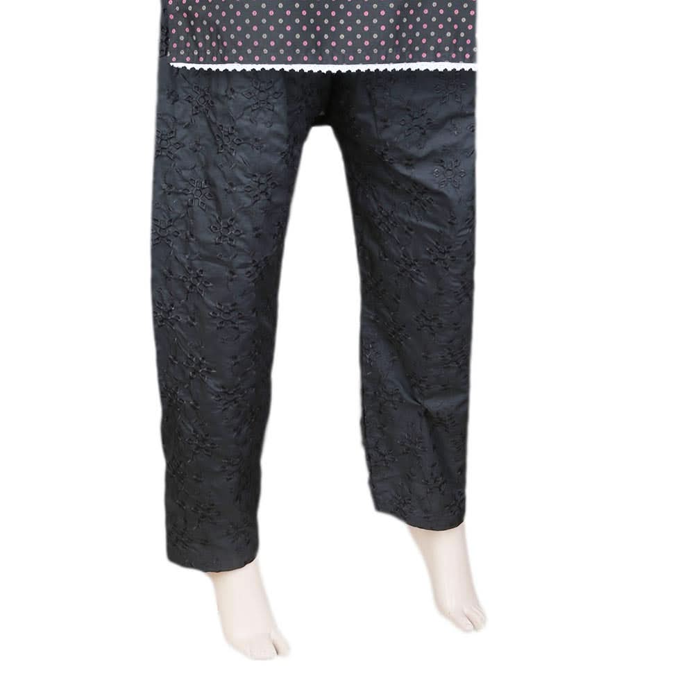 Women's Embroidered Bell Bottom Trouser - Black, Women, Pants & Tights, Chase Value, Chase Value