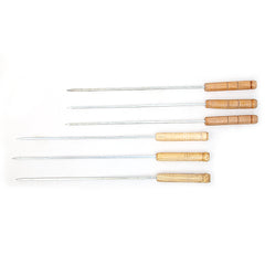 B.B.Q Sticks 6Pcs Medium - Fawn, Home & Lifestyle, Bbq And Grilling, Chase Value, Chase Value