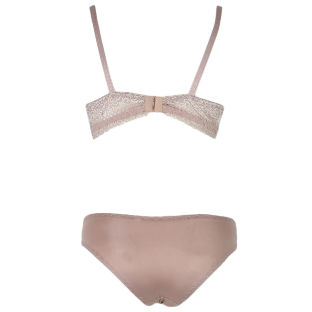 Women's Foam Bra & Panty Set - Light Brown, Women, Bra And Panty Sets, Chase Value, Chase Value