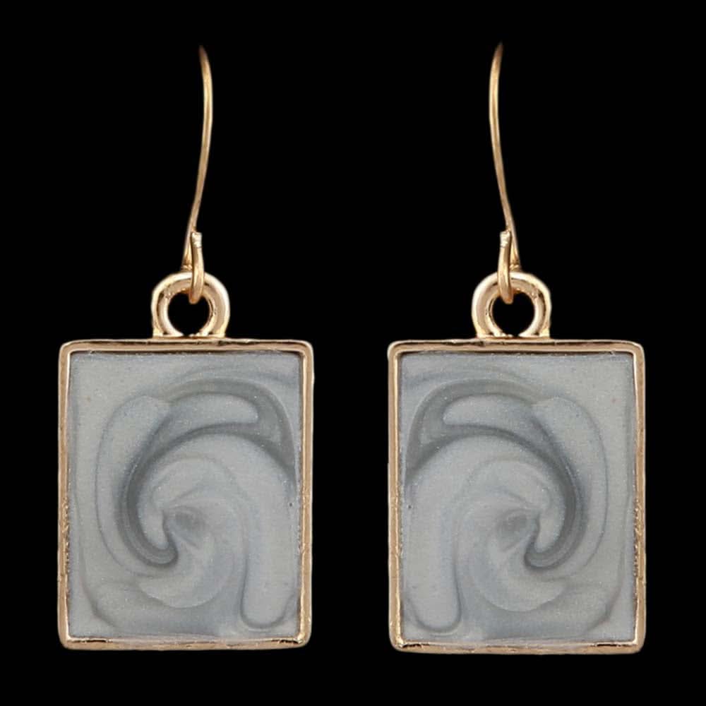 Women's Ear Tops - Grey & Golden, Women, Earrings & Tops, Chase Value, Chase Value