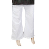 Women's Bell Bottom Embroidered Trouser - White, Women, Pants & Tights, Chase Value, Chase Value