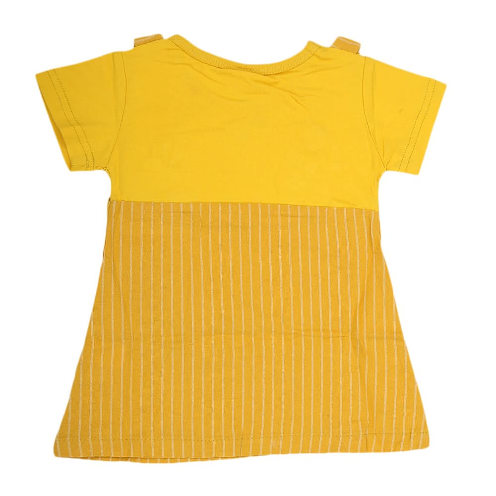 Newborn Girls Frock - Yellow, Kids, NB Girls Frocks, Chase Value, Chase Value
