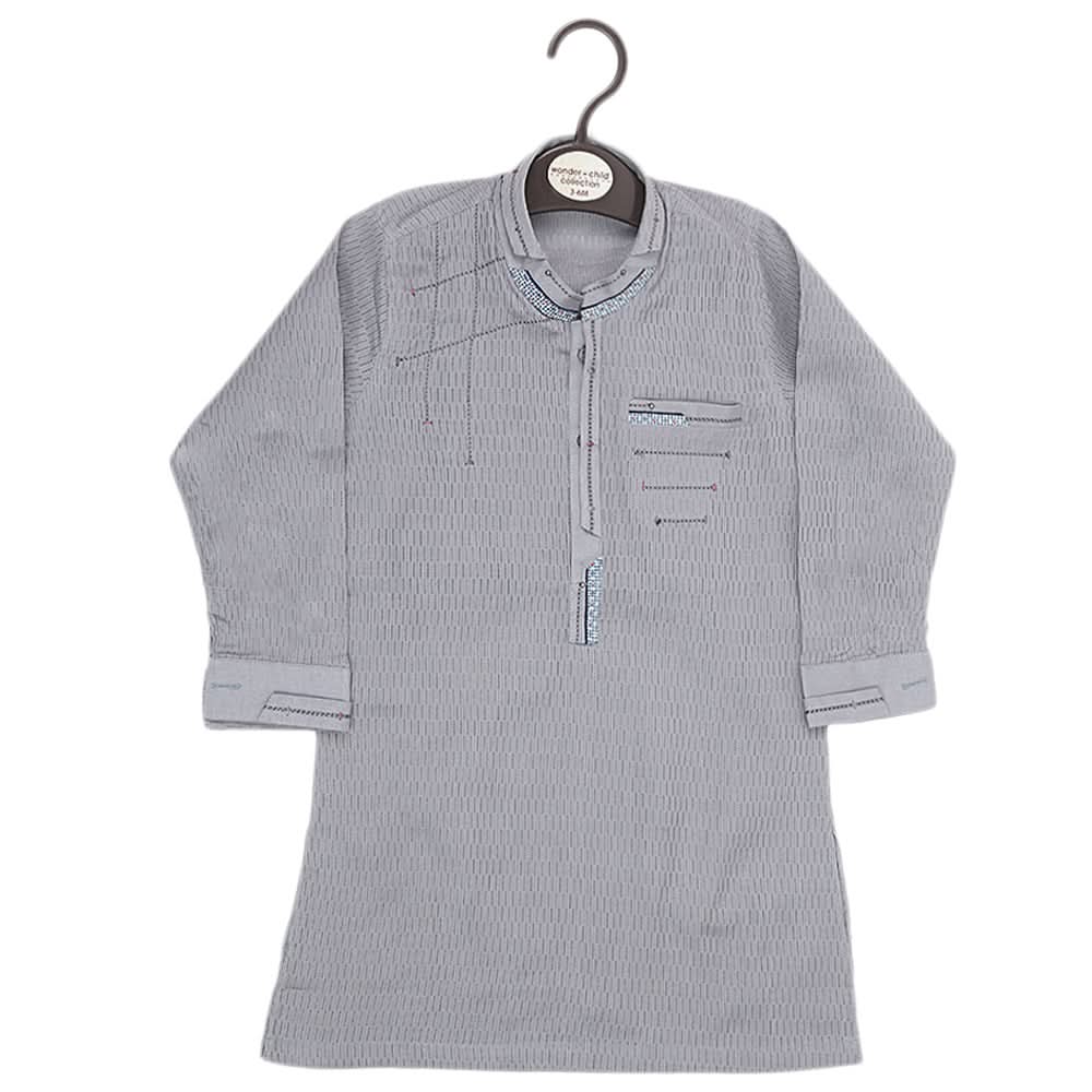 Boys Fancy Shalwar Suit - Grey, Kids, Boys Shalwar Kameez, Chase Value, Chase Value