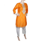 Women's Embroidered 2 Piece Suit - Orange, Women, Shalwar Suits, Chase Value, Chase Value