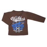 Boys Full Sleeves T-Shirt - Olive Green, Kids, Boys T-Shirts, Chase Value, Chase Value