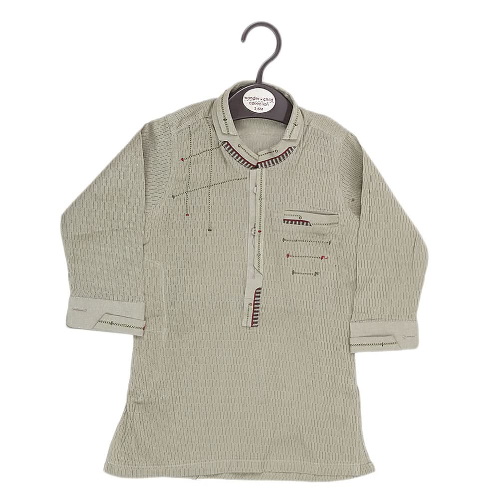 Boys Fancy Shalwar Suit - Olive Green, Kids, Boys Shalwar Kameez, Chase Value, Chase Value