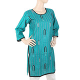 Women's Embroidered Kurti - Sea Green, Women, Ready Kurtis, Chase Value, Chase Value