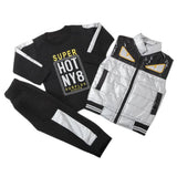 Boys 3 Piece Full Sleeves Suit - Light Grey, Kids, Boys Sets And Suits, Chase Value, Chase Value