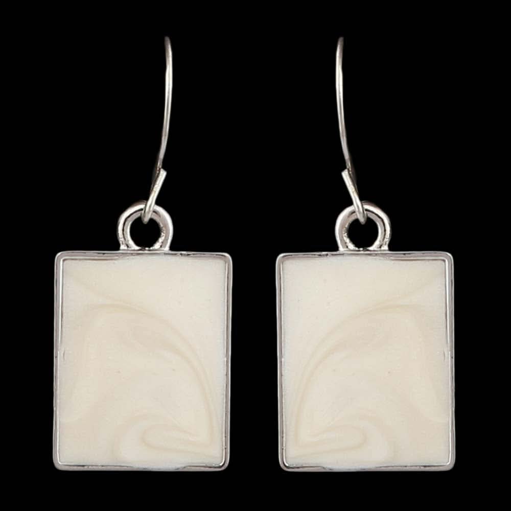 Women's Ear Tops - Off White & Silver, Women, Earrings & Tops, Chase Value, Chase Value