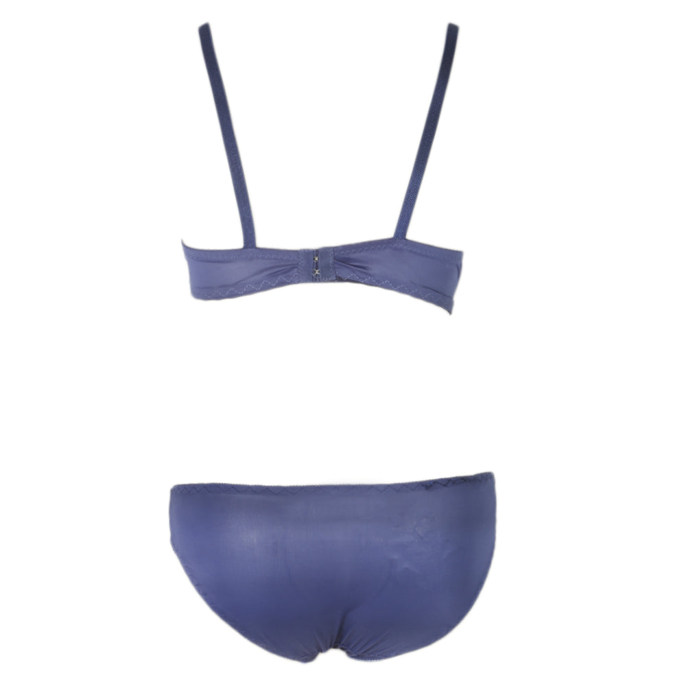 Women's Foam Bra & Panty Set - Dark Blue, Women, Bra And Panty Sets, Chase Value, Chase Value