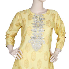 Women's Embroidered 2 Piece Suit - Yellow, Women, Shalwar Suits, Chase Value, Chase Value