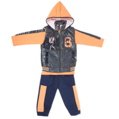 Boys 3 Piece Full Sleeves Suit - Peach, Kids, Boys Sets And Suits, Chase Value, Chase Value