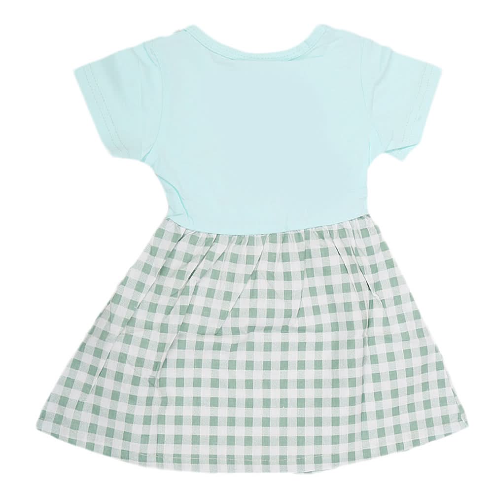 Newborn Girls Frock - Cyan, Kids, NB Girls Frocks, Chase Value, Chase Value
