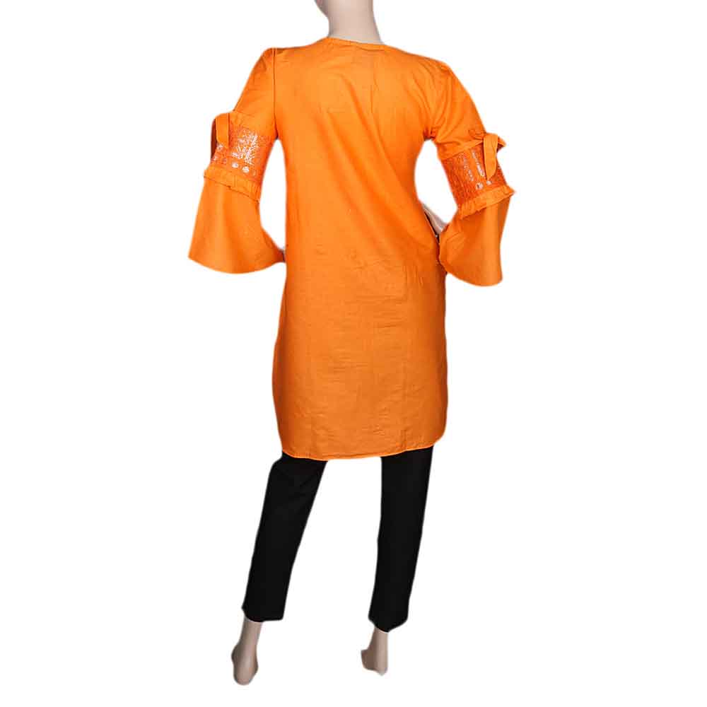 Women's Embroidered 2 Piece Suit - Orange, Women, Shalwar Suits, Chase Value, Chase Value