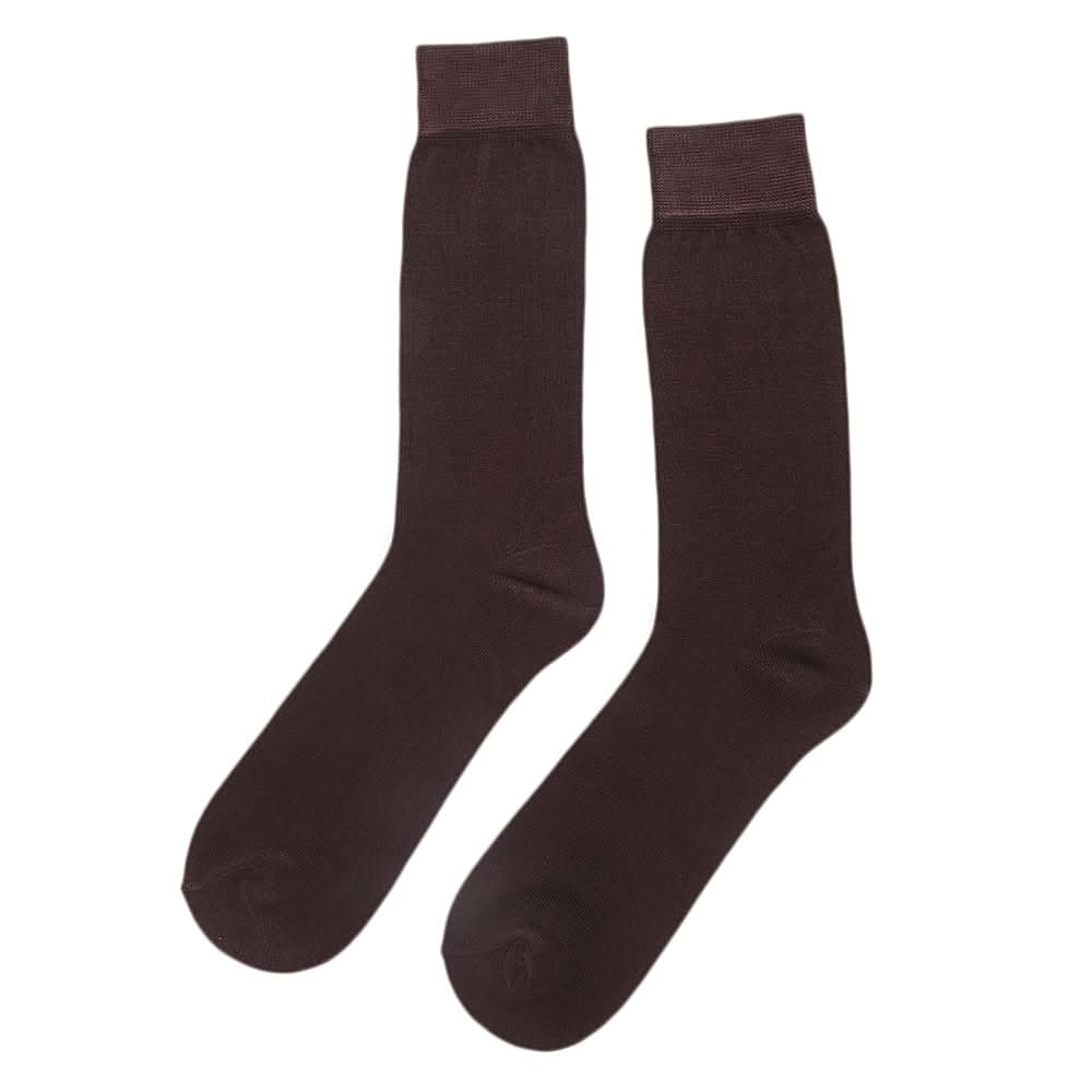 Men's Essential Plain Socks - Brown, Men, Mens Socks, Chase Value, Chase Value
