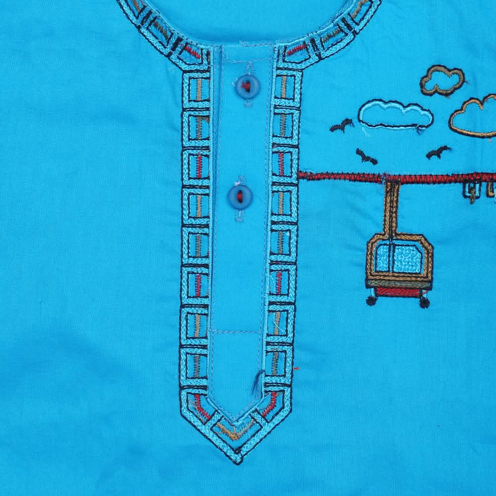 Newborn Boys Shalwar Suit - Blue, Kids, New Born Boys Sets And Suits, Chase Value, Chase Value
