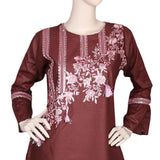 Women's Embroidered 2 Piece Suit - Dark Brown, Women, Shalwar Suits, Chase Value, Chase Value